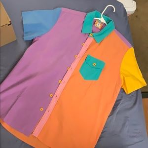 Mokuyobi Buttondown VINTAGE PALM color scheme